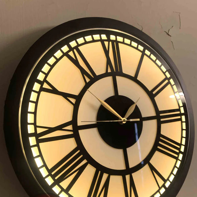 Premium Roman Vintage Neon Clock