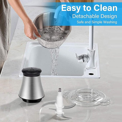 Electric Stainless Steel Food Chopper – Multi-Purpose Kitchen Grinder