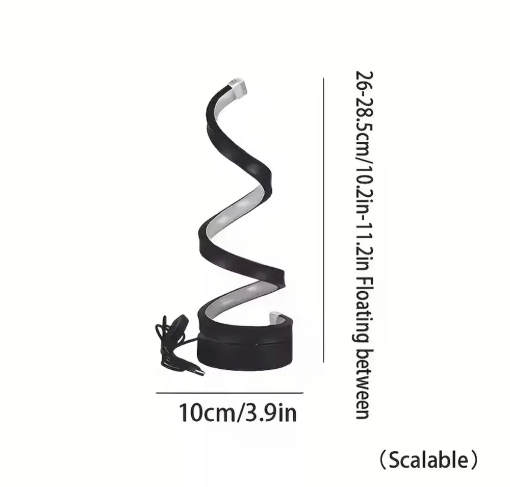 Modern Spiral Dimmable LED Table Lamp