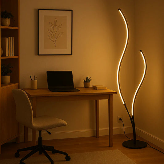 Modern Tree Neon Corner Floor Lamp Indoor