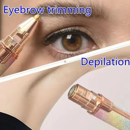 2in1 Electric Eyebrow Trimmer and Shaver Rechargeable Hair Remover for All Parts