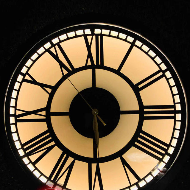 Premium Roman Vintage Neon Clock