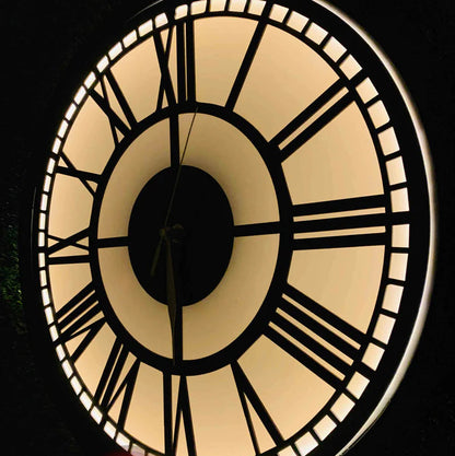 Premium Roman Vintage Neon Clock