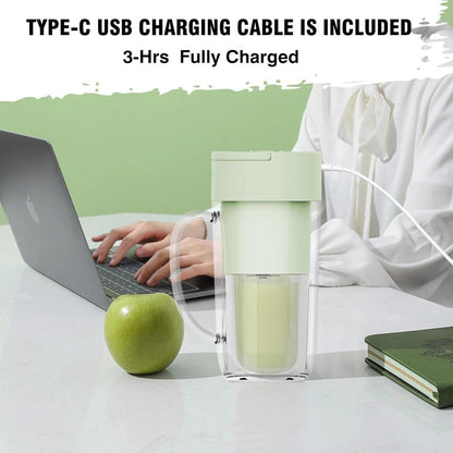 Portable Rechargeable Electric Juicer Blender Glass Green