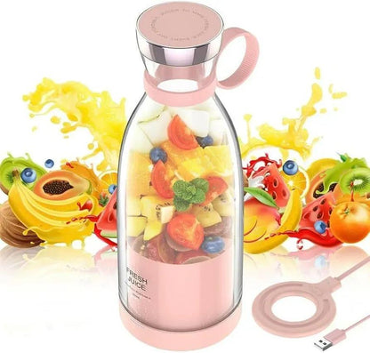 Mini Electric Juicer Blender Pink Portable 350ML