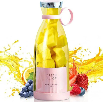 Mini Electric Juicer Blender Pink Portable 350ML