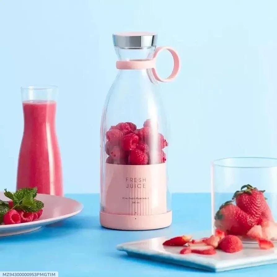 Mini Electric Juicer Blender Pink Portable 350ML