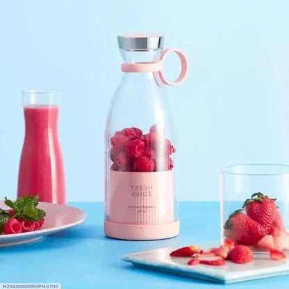 Mini Electric Juicer Blender Pink Portable 350ML