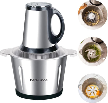 Electric Stainless Steel Food Chopper – Multi-Purpose Kitchen Grinder