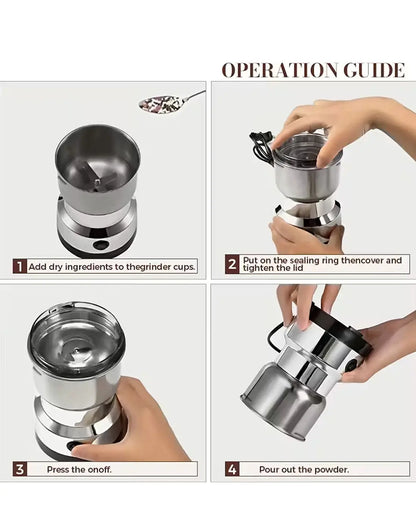 Electric Spice Grinder – Stainless Steel Multi-Purpose Grinder
